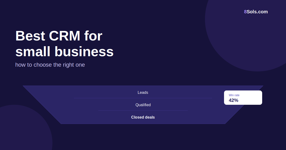 Best CRM for Small Business: How to Choose the Right One